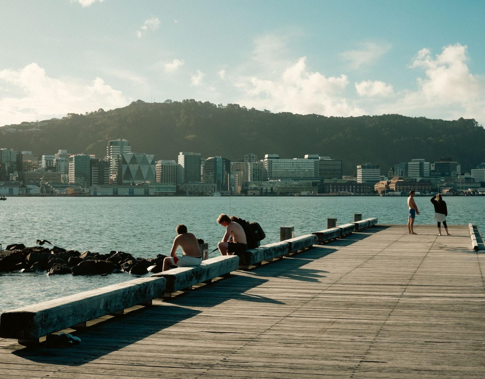 Sunny Day on Wellington S Waterfront Pier